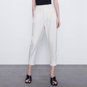 New Zara high waisted pleated pants